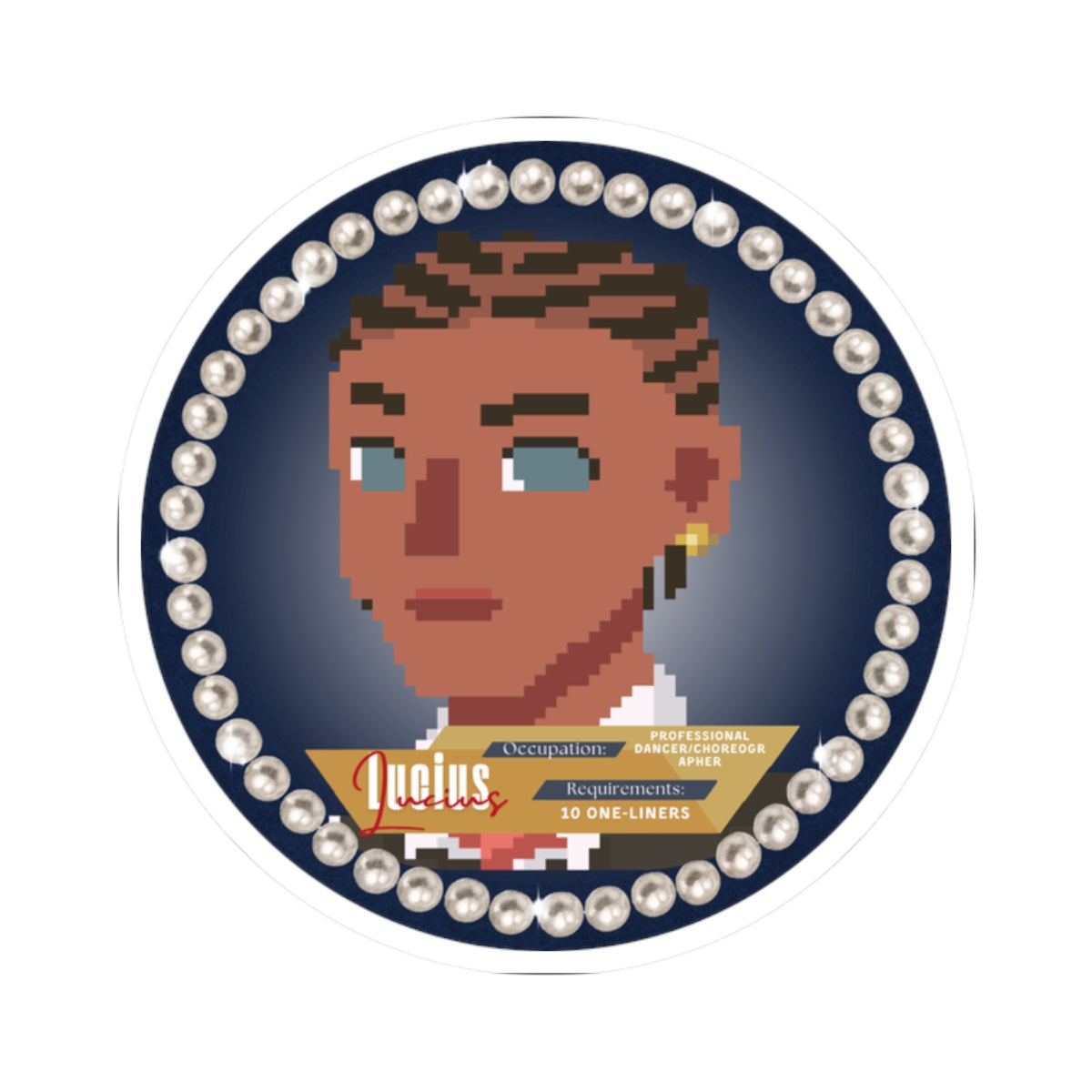 Rizz: The Game - The Date Card - Lucius I Single Stickers