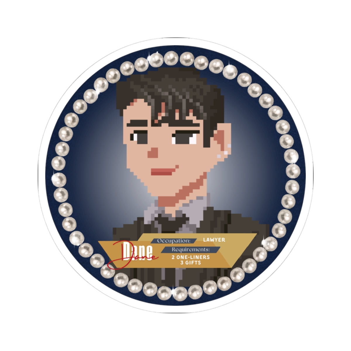 Rizz: The Game - The Date Card - Dane I Single Stickers